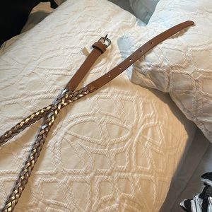 Brown and Silver Belt